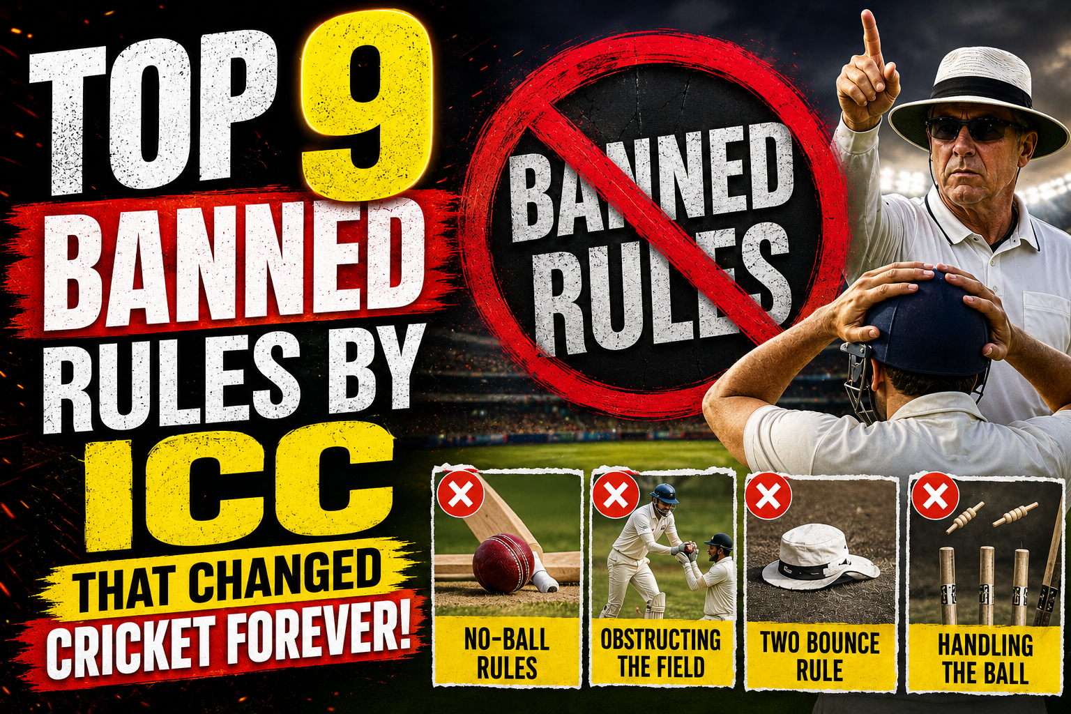 Top 9 banned icc rules