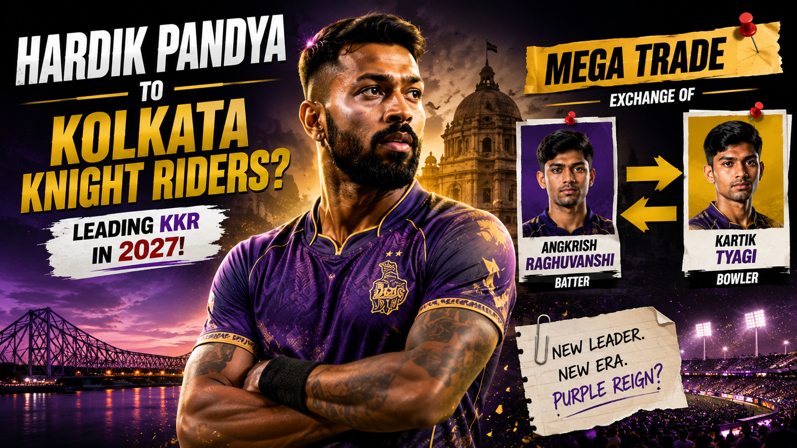 Hardik Pandya trade to KKR